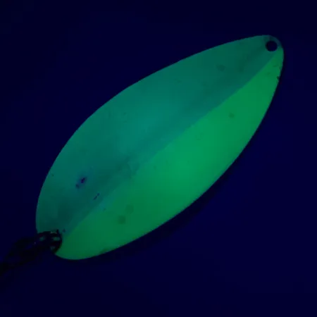 Cuillère TODDCO Main liner Glow UV, Blanc/Jaune/Nickel, 21g, UV, #5698