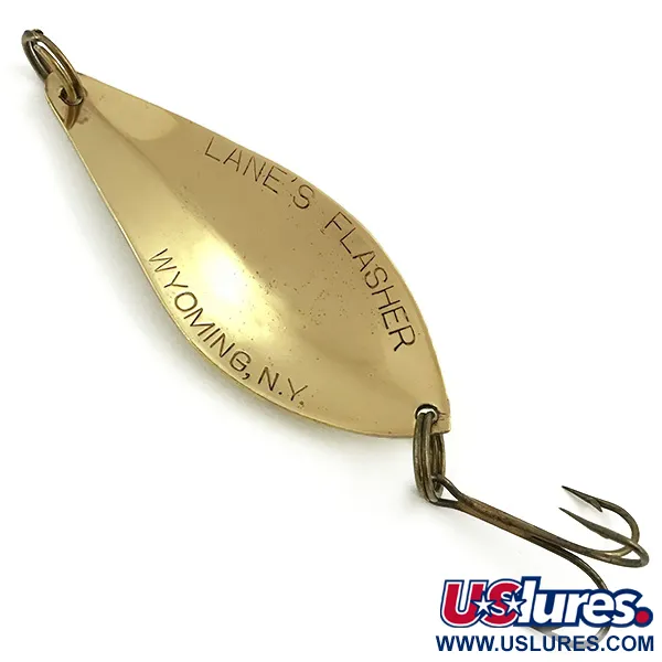 Lanes Tackle & Bait Lane's Flasher Cuillère, Or, 14g, Vintage, #5716
