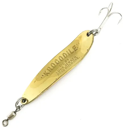 Luhr Jensen Krocodile Die #4 Cuillère, Or/Rouge, 14g, Prisme, #5779