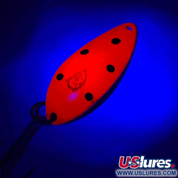 Eppinger Dardevle Devle Dog 7700 Cuiller, Rouge/Nickel, 14g, UV, #5783