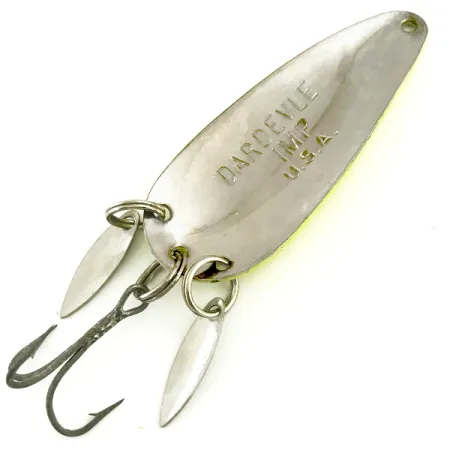 Eppinger Dardevle Imp Klicker UV Cuillère, Jaune/Rouge/Nickel, 11g, #5788