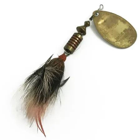 Mepps Aglia 3 dressed Cuillère, Or, 7.3g, Mouche en poils, #5828