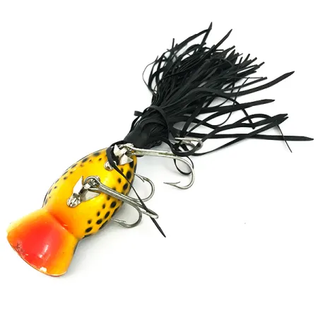 Fred Arbogast Hula Popper Popper, Tiger, 14g, Jupe Caoutchouc, #5841