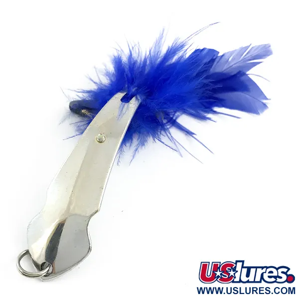 Tony Accetta Pet Spoon 14 Cuillère Anti-Herbe, Nickel/Bleu, 7g, #5857