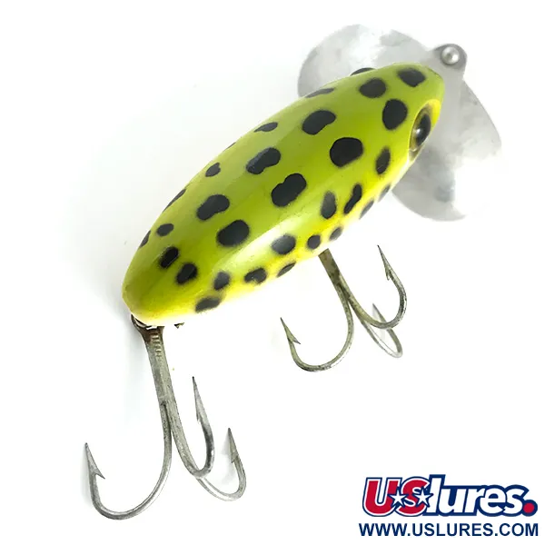 Fred Arbogast Jitterbug Leurre Surface, Frog, 14g, Bavette Alu, #5861