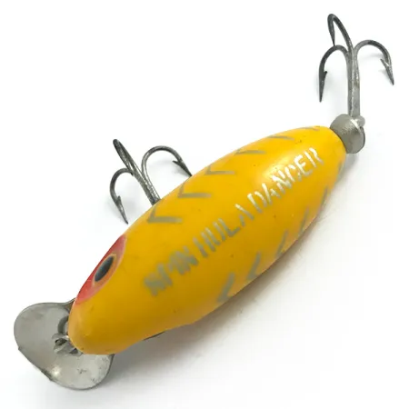 Fred Arbogast Spin Hula Dancer Leurre, Jaune, 6.5g, Bavette Métal, #5864