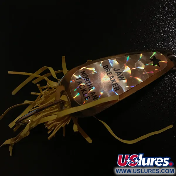 Northland Jaw-Breaker Cuillère, Or, 15,5g, Jupe Vinyle Jaune, #5865