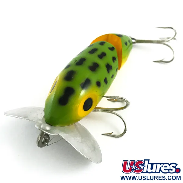 Fred Arbogast Jitterbug Jointed Leurre Surface, Frog, 10g, #5868