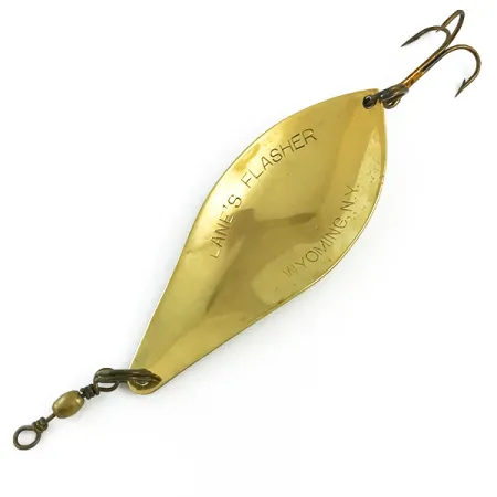 Lanes Tackle & Bait Lane's Flasher Cuiller, Laiton, 19g, Vintage, #5869