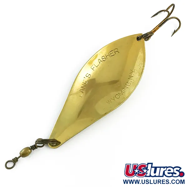 Lanes Tackle & Bait Lane's Flasher Cuiller, Laiton, 19g, Vintage, #5869