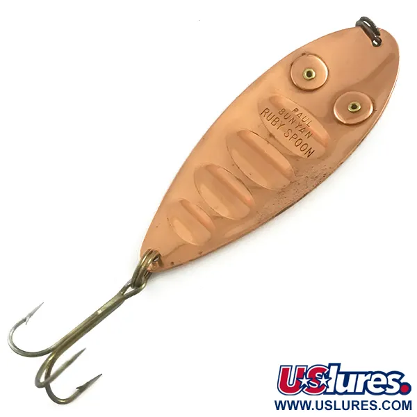 Paul Bunyan Ruby Spoon Cuillère, Cuivre/Yeux Rouges, 25g, Vintage, #5883