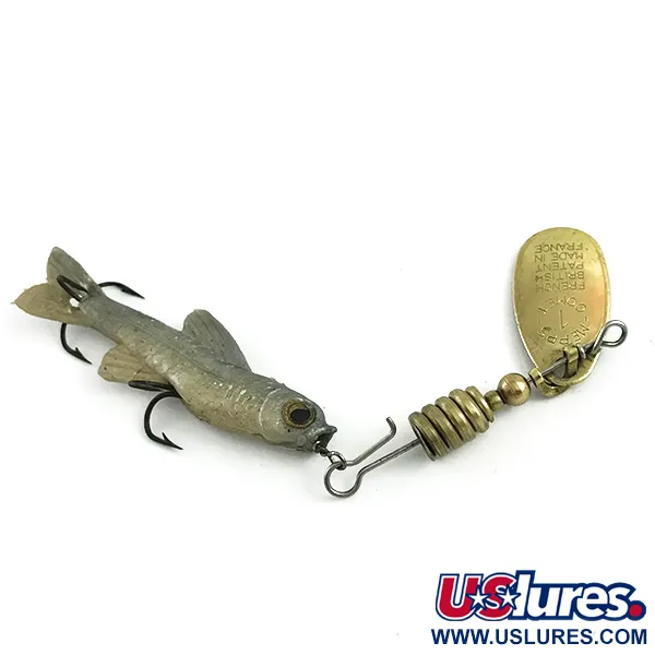 Vintage Mepps Comet Mino 2 (1960s) Cuiller, Or, 6g, Leurre souple, #5898