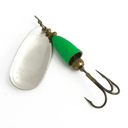 Blue Fox Super Vibrax 5 UV Cuiller, Argent / Vert, 13g, Effet UV, #6104