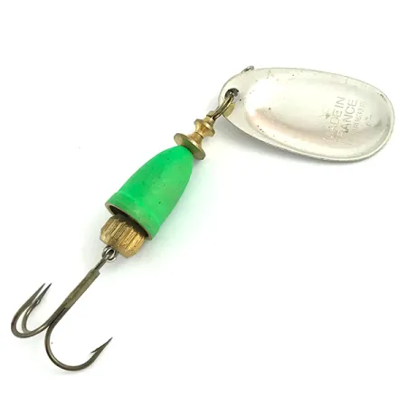 Blue Fox Super Vibrax 3 UV Cuiller, Argent/Vert, 8g, UV-actif, #5927