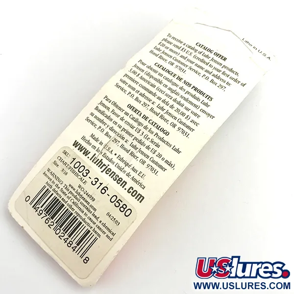 Luhr Jensen Krocodile UV Cuiller, Yellow, 7g, Finition UV, #5922