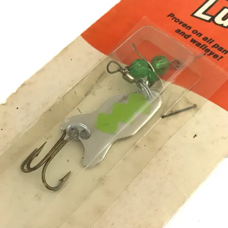 Brad’s FISHERMAN'S LUCK UV Cuillère, Nickel/Vert, 7g, UV, #5925