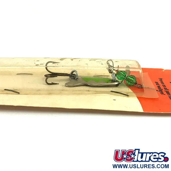 Brad’s FISHERMAN'S LUCK UV Cuillère, Nickel/Vert, 7g, UV, #5925