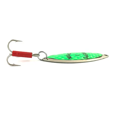 Mepps Spoon 3 Ondulante, Nickel / Green UV, 13g, Réactif UV, #5936