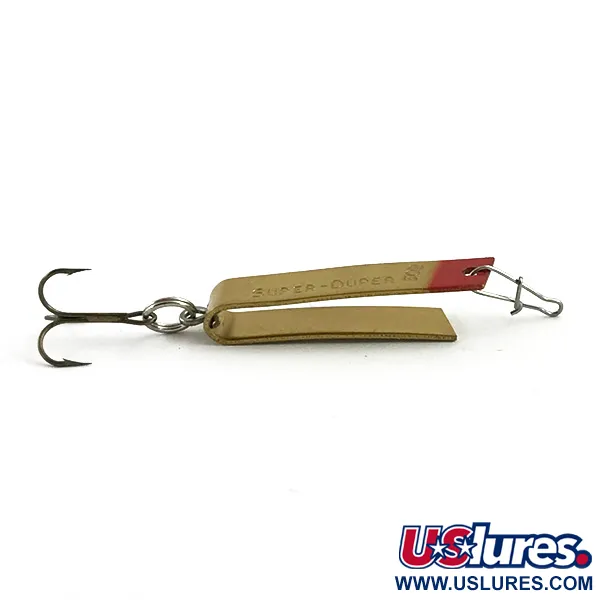 South Bend Super-Duper 502 Cuillère, Or/Rouge, 2,5g, Vintage, #5952