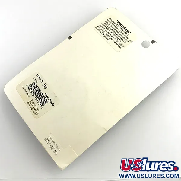 DUH Ultimate Weedless Jig UV Jig anti-herbe, Marron / Rouge, 12g, #6294