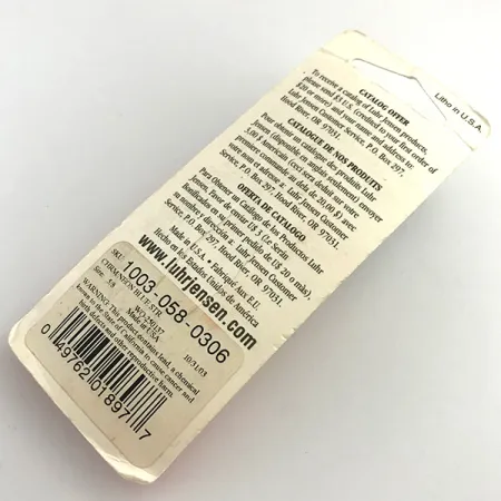 Luhr Jensen Krocodile Die #4 Cuillère, Nickel/Bleu, 17,7g, #1003-058-0306