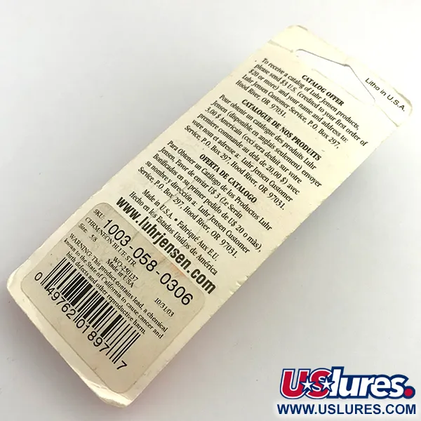 Luhr Jensen Krocodile Die #4 Cuillère, Nickel/Bleu, 17,7g, #1003-058-0306