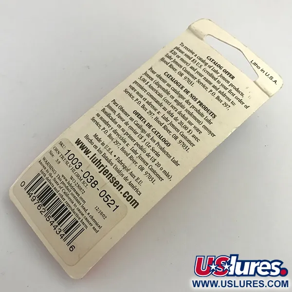 Luhr Jensen Krocodile Die #3 UV Cuillère, Truite Arc-en-ciel, 10g, #5958