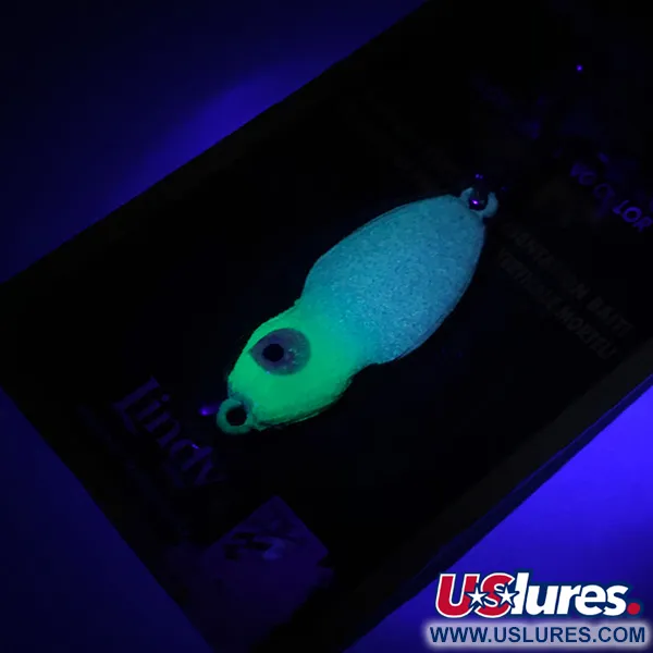 Lindy Frostee Jigging Spoon Glow, Chartreuse UV Glow, 7g, Techni-Glo, #5968