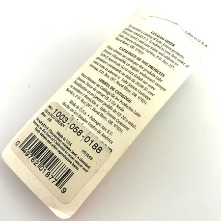 Luhr Jensen Krocodile Die #4 Glow Cuillère, Blanc / Vert, 19g, #5971