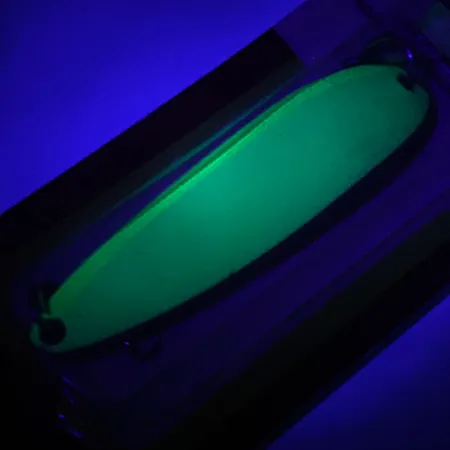 Luhr Jensen Krocodile Die #4 Glow Cuillère, Blanc / Vert, 19g, #5971