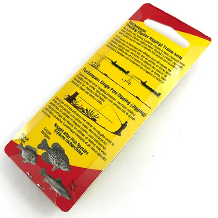 Johnson Crappie Buster Tubes Leurres souples, Blanc/Chartreuse, #5987