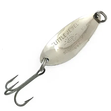 Luhr Jensen Little Jewel Cuillère, Nickel martelé/Bleu, 9g, #5997