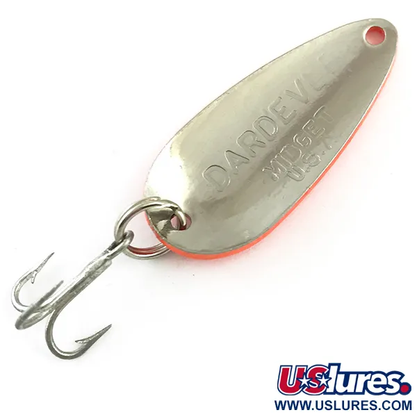 Eppinger Dardevle Midget Cuillère, Red / Black / Nickel, 6g, UV, #6027