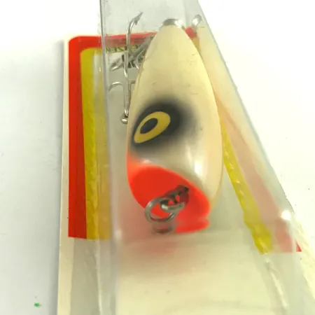 Luhr Jensen P.J.POP Popper bois, White Pearl/Orange, 17g, artisan, #6046