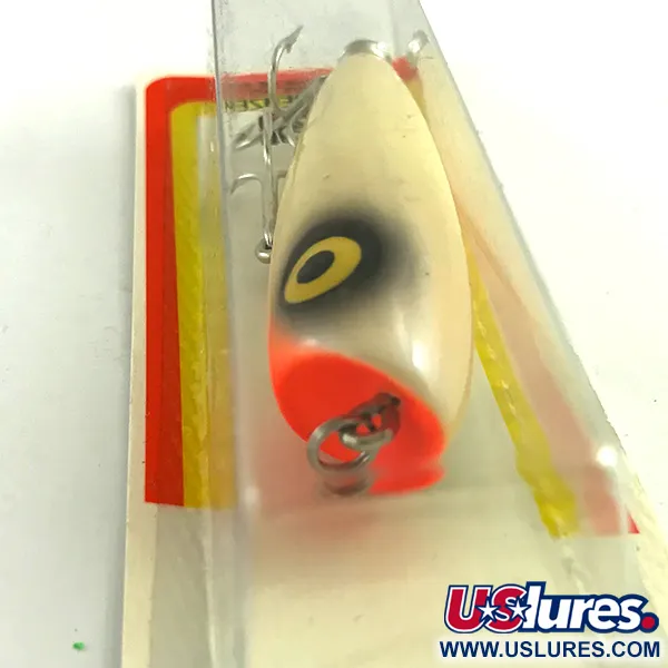 Luhr Jensen P.J.POP Popper bois, White Pearl/Orange, 17g, artisan, #6046