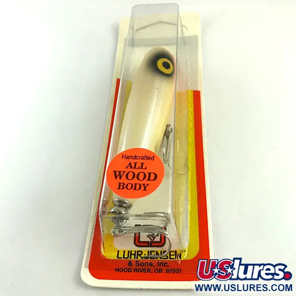 Luhr Jensen P.J.POP Popper bois, White Pearl/Orange, 17g, artisan, #6046