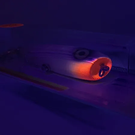 Luhr Jensen P.J.POP Popper bois, White Pearl/Orange, 17g, artisan, #6046