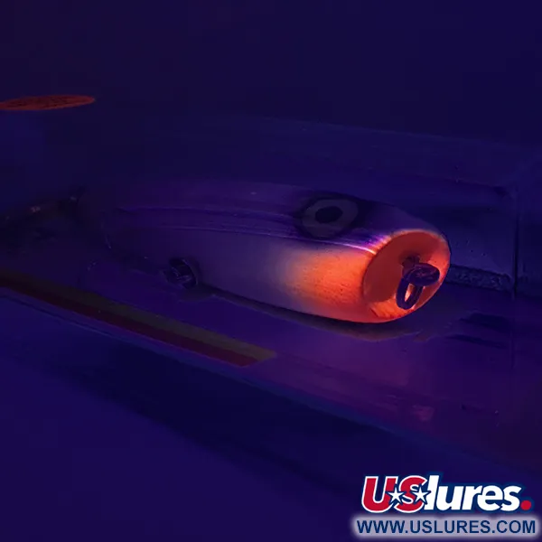 Luhr Jensen P.J.POP Popper bois, White Pearl/Orange, 17g, artisan, #6046