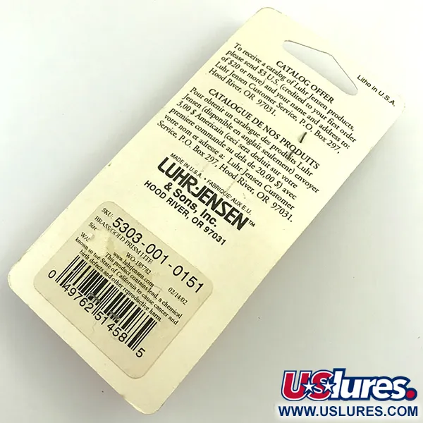 Luhr Jensen Loco 1 Cuillère, Or, 4g, Prism Lite, #6052