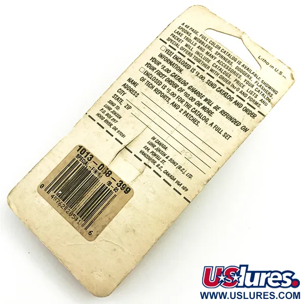 Krocodile Stubby Luhr Jensen Cuillère, Red / Nickel, 18g, Vintage, #6053