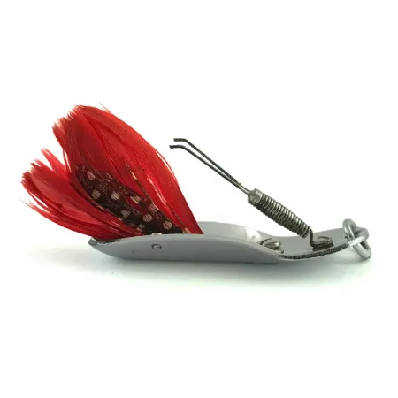 Pflueger Chum 3 Cuillère Anti-Herbe, Nickel / Rouge, 14g, #6062