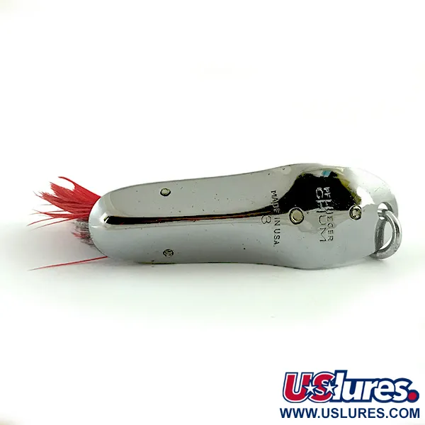 Pflueger Chum 3 Cuillère Anti-Herbe, Nickel / Rouge, 14g, #6062