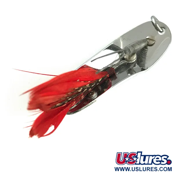 Pflueger Chum 3 Cuillère Anti-Herbe, Nickel / Rouge, 14g, #6062