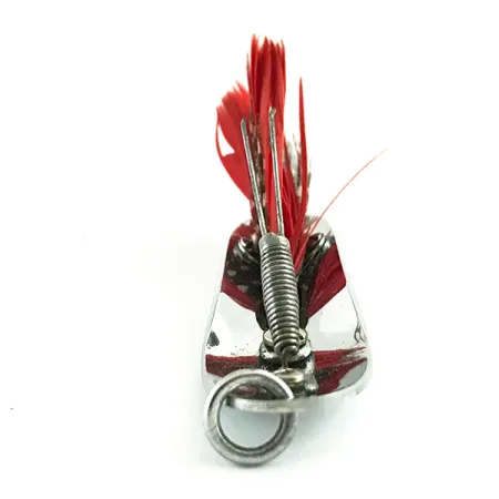 Pflueger Chum 3 Cuillère Anti-Herbe, Nickel / Rouge, 14g, #6062