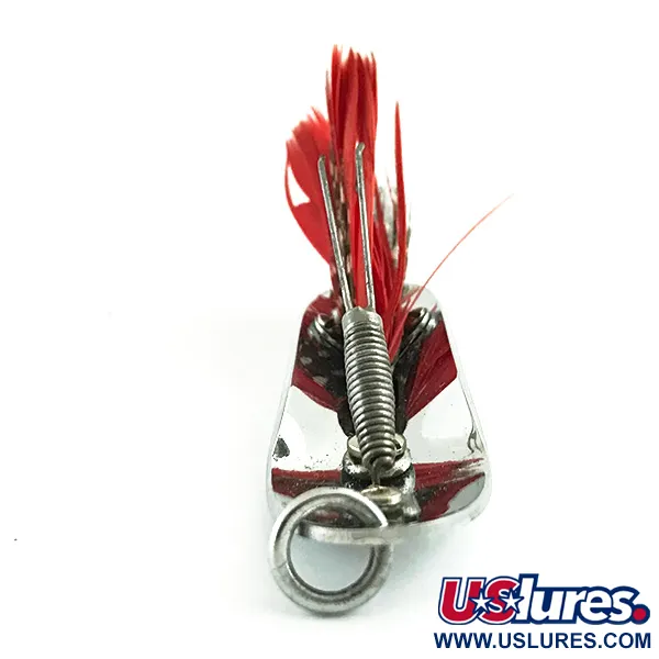 Pflueger Chum 3 Cuillère Anti-Herbe, Nickel / Rouge, 14g, #6062