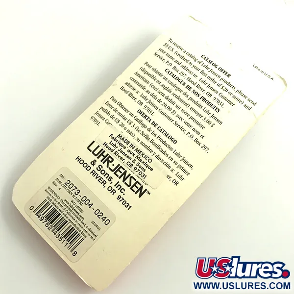 Luhr Jensen Tee Spoon Cuiller, Vert/Jaune Fluo, 14g, UV, #6069