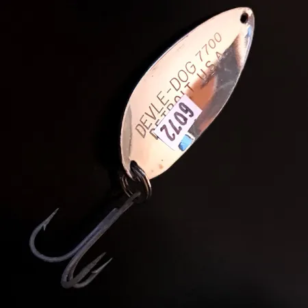 Eppinger Dardevle Devle Dog 7700 Cuiller, Nickel/Bleu, 14g, #6072