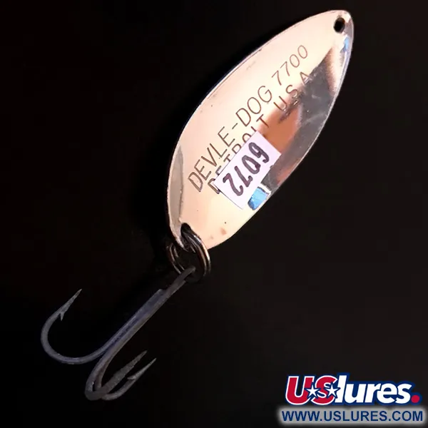Eppinger Dardevle Devle Dog 7700 Cuiller, Nickel/Bleu, 14g, #6072