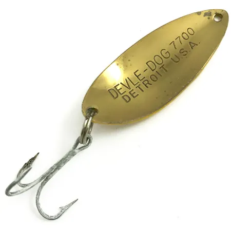 Dardevle Devle Dog 7700 Cuillère, Five of Diamonds, 14g, Laiton, #6073