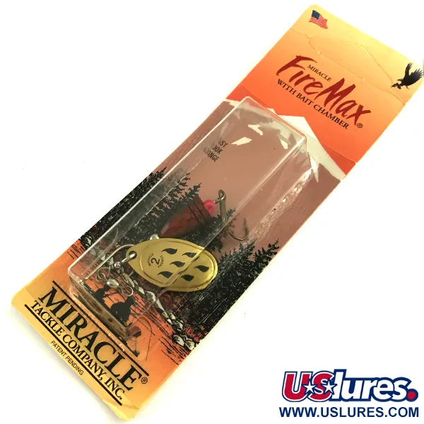 Luhr Jensen Fire Max Miracle 2 Cuiller, Or, 7g, chambre appât, #6121